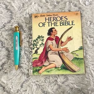 Little Golden Books Heroes of the Bible euc vintage book